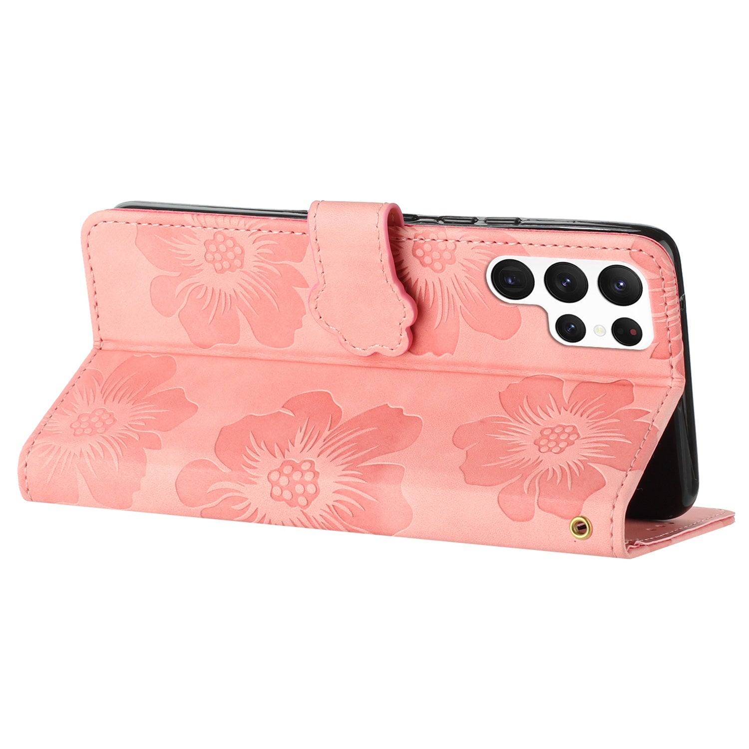 For Samsung Galaxy S22 Ultra 5G Smartphone Case Stand Flowers Imprinted PU Leather Wallet Phone Cover For Samsung Galaxy S22 Ultra 5G Smartphone Case Stand Flowers Imprinted PU Leather Wallet Phone Cover